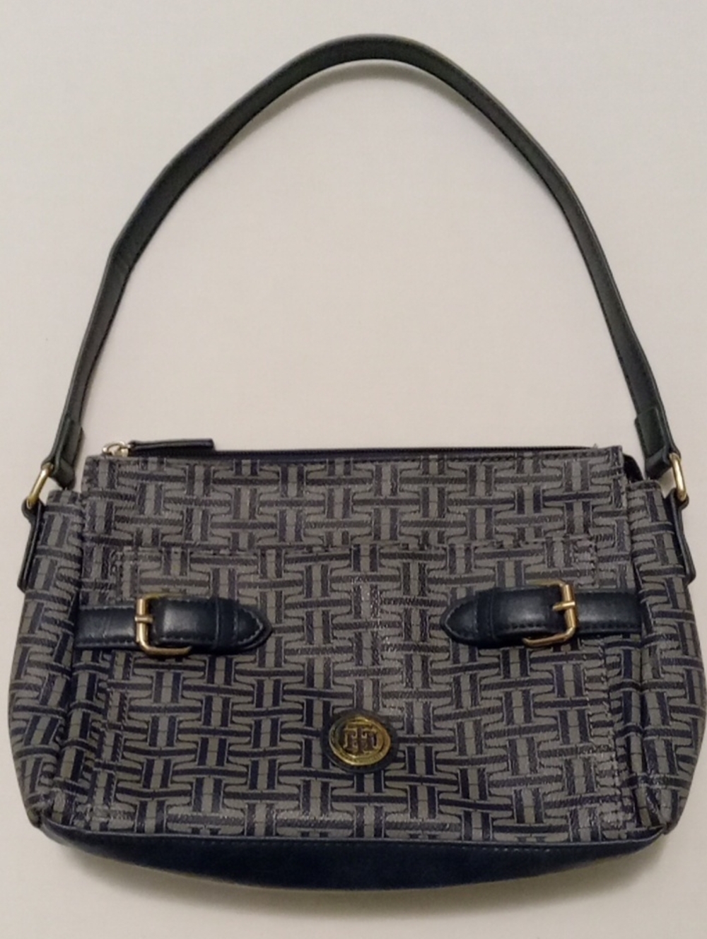 Vintage Tommy Hilfiger Monogram Shoulder Bag